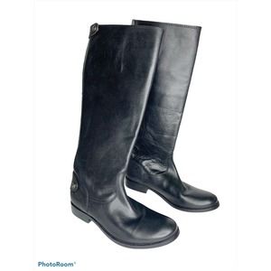 Frye Melissa Button Back Zip black 7 #76431 NEW